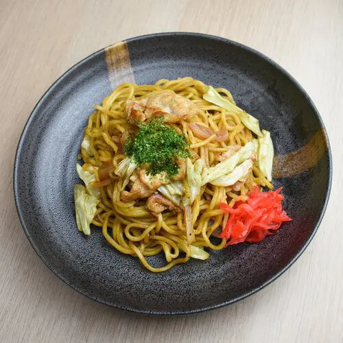 Premium Original Yakisoba topping with red ginger and aonori