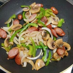 Nagasaki Champon Napolitan Step 3 - Stir-fry ingredients