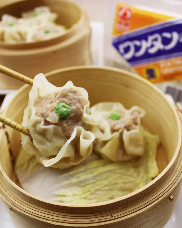 Wonton Pork Shumai made with Myojo Wonton wrapper