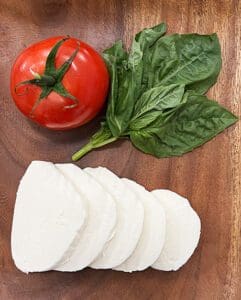 Mozzarella Garlic Miso Ramen Caprese Ramen